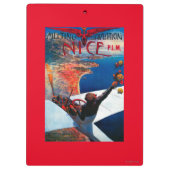 Sitzung D Luftfahrt in Nizza, Frankreich-Plakat Klemmbrett (Rückseite)