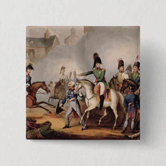 Sitzung der Kaiser des Russen und des Österreichs, Button (Vorderseite)