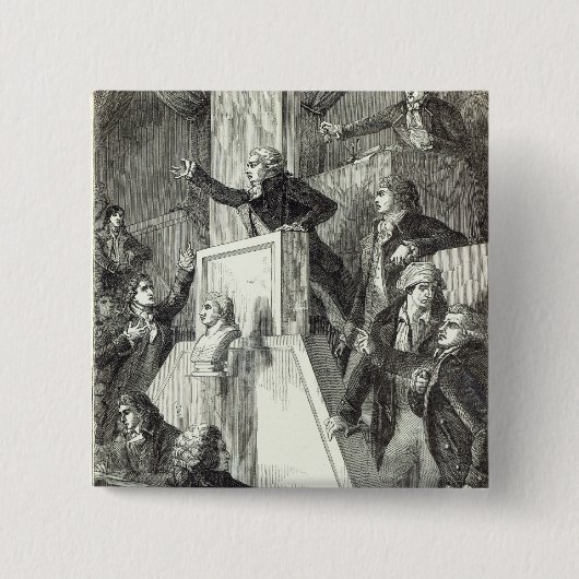 Sitzung der Nationalversammlung, 1791 Button (Vorderseite)