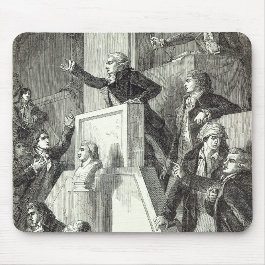 Sitzung der Nationalversammlung, 1791 Mousepad (Vorne)