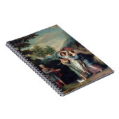 Sitzung von Jakob und von Laban mit Rachel, Leah Notizblock (Rechte Seite)