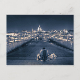 Sitzung vor der St. Paul's Cathedral, London Postkarte