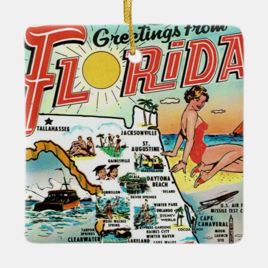 Sitzungen aus Florida Keramikornament (Vorderseite)