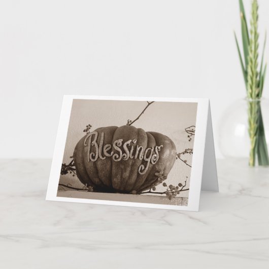 SITZUNGEN IM ERNTEDANK UND JEDEN TAG FEIERTAGSKARTE (Vorderseite)