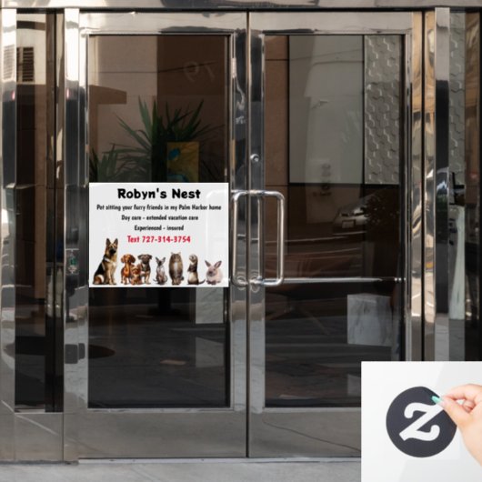 Sitzungsfenster Fensteraufkleber (Büro Tür)