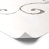 SITZUNGSGEBÜHR 151-200 | Elegante Beauty Wedding Poster (Ecke)