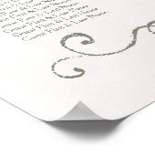 SITZUNGSGEBÜHR 201-250 | Elegante Beauty Wedding Poster (Ecke)