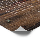 SITZUNGSGEBÜHR 251-300 | Rustic Wood Lemon Wedding Poster (Ecke)