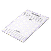 Sitzungshinweise/Zusammenfassung Notepad- Daisy Notizblock (angewinkelt)