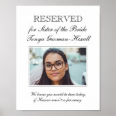 Sitzungsister der Gedenkhochzeit Poster (Vorne)