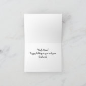 Sitzungskarte Feiertagskarte (Innenseite)