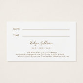 Sitzungskarte für das blaue Meer (Rückseite)