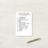 Sitzungsnotizen Post-it Klebezettel (Auf Schreibtisch)