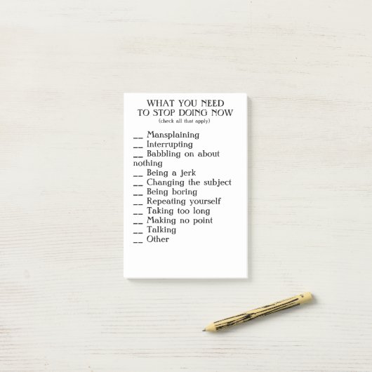 Sitzungsnotizen Post-it Klebezettel (Auf Schreibtisch)