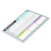 Sitzungsnotizen Sitzungsprotokolle der Lehrkräfte Notizblock (angewinkelt)