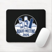 Sitzungsvorstand 2026 Lustiges Snowboarden Winter  Mousepad (Mit Mouse)