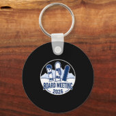 Sitzungsvorstand 2026 Lustiges Snowboarden Winter Schlüsselanhänger (Vorderseite)