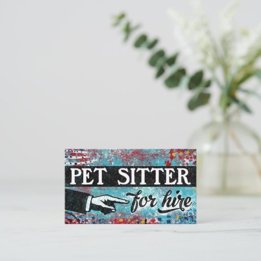 Sitzungszimmer für Geschäftskarten mieten - blau r Visitenkarte (Stehend Vorderseite)