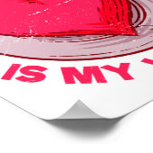 Siu Mei Is My Valentine Barbecue Chinese Food Humo Poster (Ecke)