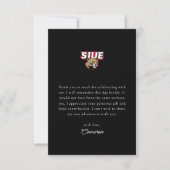 SIUE-Abschlussfeier Dankeskarte (Vorderseite)