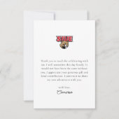 SIUE-Abschlussfeier Dankeskarte (Vorderseite)