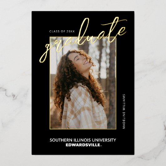 SIUE-Abschlussfeier Folieneinladung (Vorderseite)