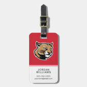 SIUE Cougars Gepäckanhänger (Vorderseite vertikal)
