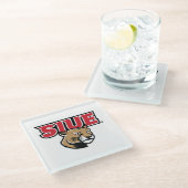 SIUE Cougars Glasuntersetzer (Schrägansicht)