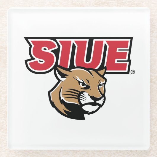 SIUE Cougars Glasuntersetzer (Vorderseite)