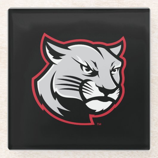 SIUE Cougars Glasuntersetzer (Vorderseite)