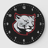 SIUE Cougars Große Wanduhr (Vorderseite)