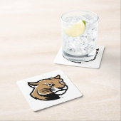 SIUE Cougars Rechteckiger Pappuntersetzer (Vor Ort)