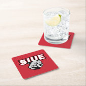 SIUE Cougars Rechteckiger Pappuntersetzer (Vor Ort)