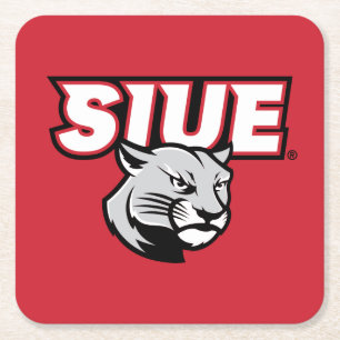 SIUE Cougars Rechteckiger Pappuntersetzer