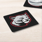SIUE Cougars Rechteckiger Pappuntersetzer (angewinkelt)