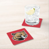 SIUE Cougars Rechteckiger Pappuntersetzer (Vor Ort)