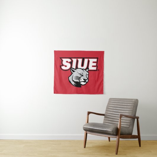 SIUE Cougars Wandteppich (Beispiel (Horizontal))