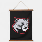 SIUE Cougars Wandteppich Mit Holzrahmen (Vorderseite)