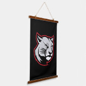 SIUE Cougars Wandteppich Mit Holzrahmen (Gewinkelt)