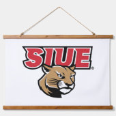 SIUE Cougars Wandteppich Mit Holzrahmen (Vorne)
