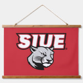 SIUE Cougars Wandteppich Mit Holzrahmen (Vorne)