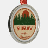 Siuslaw National Forest Ornament Aus Metall (Rechts)