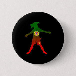 Siuuu Echte Ziege Rtugal Flagge Fußball Männer Fra Button