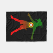 Siuuu Echte Ziege Rtugal Flagge Fußball Männer Fra Fleecedecke (Vorderseite (Horizontal))