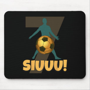 Siuuu Lustiger Fußball Footbyll Jungen Männer Frau Mousepad