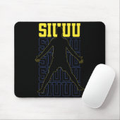 Siuuu Player Football Soccer Soccer Mousepad (Mit Mouse)