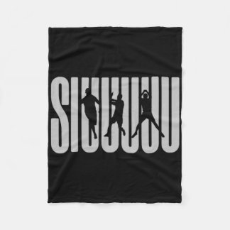 Siuuu Soccer Footbyll Present Boys Men Women Kid  Fleecedecke