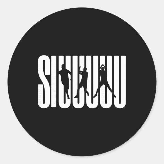 Siuuu Soccer Lovers Present For Fan Kid's Boys Runder Aufkleber (Vorderseite)