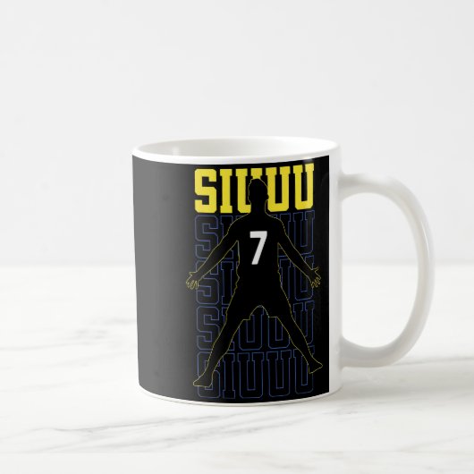 Siuuuu Funny Soccer Present For Soccer Lovers Fan  Kaffeetasse (Rechts)