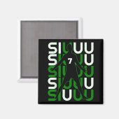 Siuuuu Funny Soccer Present For Soccer Lovers Fan  Magnet (Vorderseite/Rückseite)